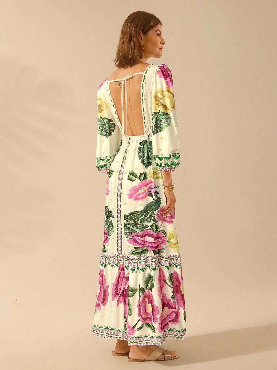 Lillian™ | Floral Holiday Dress