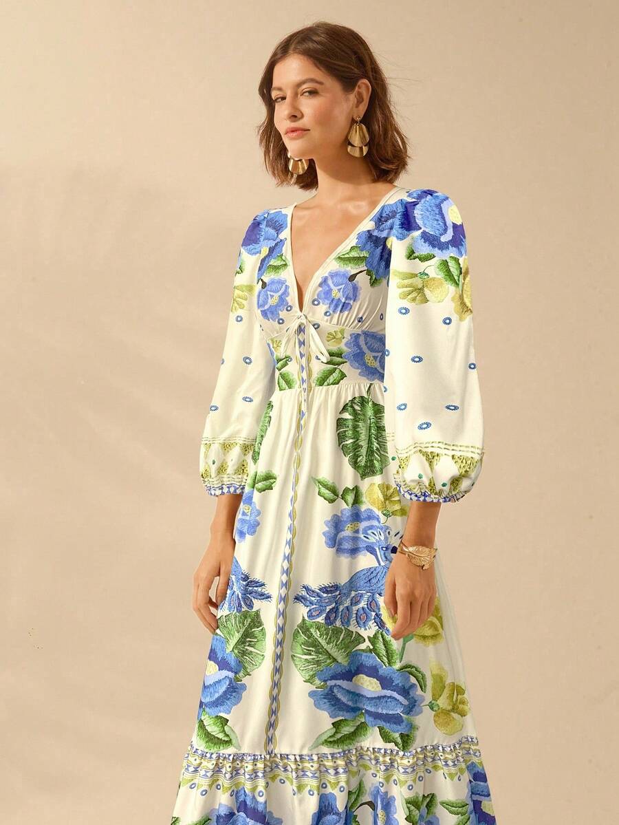 Lillian™ | Floral Holiday Dress