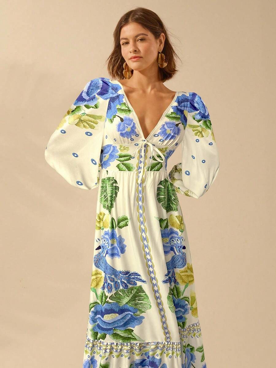 Lillian™ | Floral Holiday Dress
