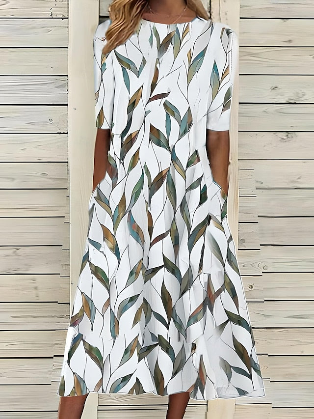 Ayla™ | Coastal Floral Midi Dress